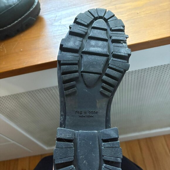 Rag and Bone Shawn Chelsea Boot / Black Combat Boots - Picture 5 of 6